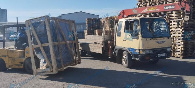 Отгрузка компрессора ZAMMER SKTG 22M-8-500/O в г. Краснодар