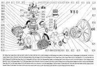 Болт М5х12 041W80 для поршневого блока W80 фото